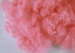 Ανακυκλωμένες ροζ μη συνεχείς ίνες πολυεστέρα για το μη υφανθε'ν ύφασμα στρωμάτων κουβερτών ταπήτων