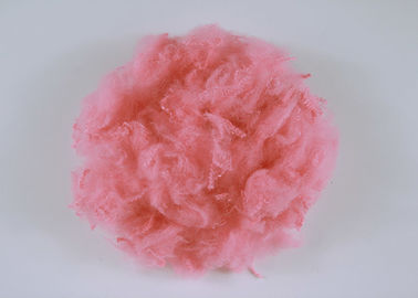 Χρωματισμένες ροζ μη συνεχείς ίνες 2.5D*65MM πολυεστέρα 100% PSF με την καλή νηματοποίηση